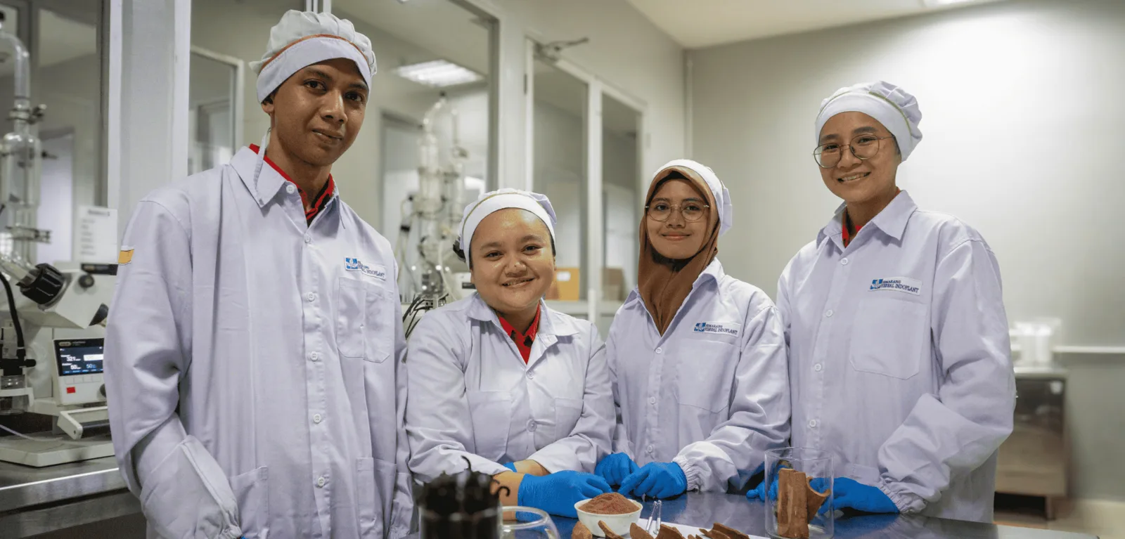 SHI laboratory and production team in the facility